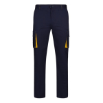 Pantalon de travail multipoches bicolore 240 g/m² Velilla couleur jaune deuxième vue