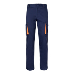 Pantalon de travail multipoches bicolore 240 g/m² Velilla couleur orange deuxième vue