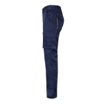 Pantalon de travail multipoches bicolore 240 g/m² Velilla couleur orange troisième vue