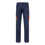Pantalon de travail multipoches bicolore 240 g/m² Velilla couleur orange