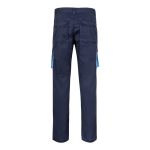 Pantalon de travail multipoches bicolore 240 g/m² Velilla couleur bleu ciel deuxième vue