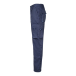 Pantalon de travail multipoches bicolore 240 g/m² Velilla couleur bleu ciel troisième vue
