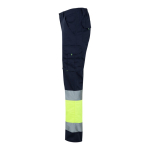 Pantalon de travail grande taille multipoches 240 g/m² Velilla couleur jaune troisième vue