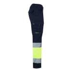 Pantalon de travail grande taille multipoches 240 g/m² Velilla couleur jaune quatrième vue
