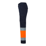 Pantalon de travail grande taille multipoches 240 g/m² Velilla couleur orange troisième vue