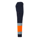 Pantalon de travail grande taille multipoches 240 g/m² Velilla couleur orange quatrième vue