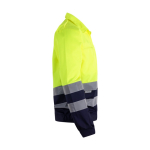 Veste de travail en grande taille en sergé bicolore 210 g/m² Velilla couleur jaune quatrième vue