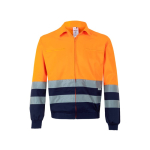 Veste de travail en grande taille en sergé bicolore 210 g/m² Velilla couleur orange deuxième vue