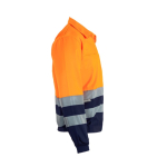 Veste de travail en grande taille en sergé bicolore 210 g/m² Velilla couleur orange quatrième vue