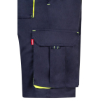 Bermuda de travail bicolore en coton et polyester 240 g/m² Velilla couleur jaune cinquième vue