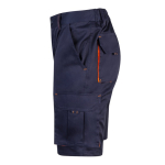 Bermuda de travail bicolore en coton et polyester 240 g/m² Velilla couleur orange troisième vue