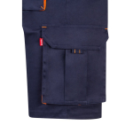 Bermuda de travail bicolore en coton et polyester 240 g/m² Velilla couleur orange cinquième vue