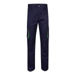 Pantalon de travail en sergé avec plusieurs poches 200 g/m² Velilla couleur vert deuxième vue