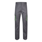 Pantalon de travail multipoches en coton et polyester 200 g/m² Velilla couleur vert deuxième vue