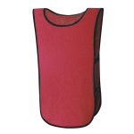 Chasuble de sport multicolore avec élastiques pour enfants couleur rouge première vue