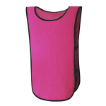 Chasuble de sport multicolore avec élastiques pour enfants couleur fuchsia première vue
