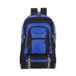 Sac à dos de voyage avec plusieurs poches intérieures et extérieures couleur bleu première vue