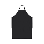 Tablier en matériau imperméable avec rubans assortis 320 g/m² couleur noir première vue