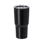 Gobelet en acier inoxydable à double paroi avec doseur 580 ml couleur noir première vue