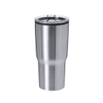 Gobelet en acier inoxydable à double paroi avec doseur 580 ml couleur argenté première vue
