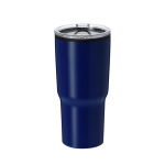Gobelet en acier inoxydable à double paroi avec doseur 580 ml couleur bleu marine première vue