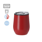 Gobelet thermique en inox avec couvercle transparent 330 ml