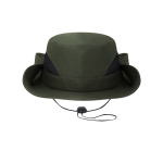Chapeau en polyester style safari avec cordon ajustable couleur vert première vue