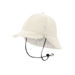 Chapeau style pêcheur avec large rabat arrière pour protection solaire couleur naturel première vue