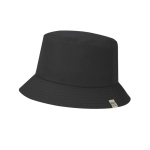 Bob classique en RPET avec protection solaire UPF50+ couleur noir première vue