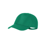 Casquette ajustable en polyester RPET avec boucle métallique UV50 couleur vert première vue
