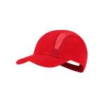 Casquette de sport en microfibre avec panneaux respirants couleur rouge première vue