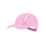 Casquette de sport en microfibre avec panneaux respirants couleur rose première vue