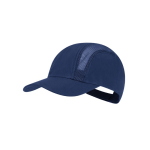 Casquette de sport en microfibre avec panneaux respirants couleur bleu marine première vue