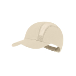 Casquette de sport en microfibre avec panneaux respirants couleur naturel première vue