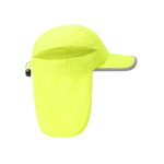 Casquette fluorescente ajustable et respirante avec rabat arrière quatrième vue