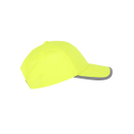 Casquette fluorescente pour enfant en polyester avec fermeture velcro quatrième vue