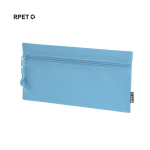 Trousse rectangulaire en RPET avec fermeture éclair assortie