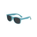 Lunettes de soleil pour enfants en fibre de blé avec verres noirs couleur bleu première vue