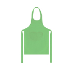 Tablier pour enfants en coton et polyester avec double poche frontale couleur vert clair première vue