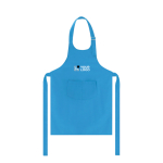 Tablier pour enfants en coton et polyester avec double poche frontale vue principale