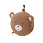 Kit repose-tête et masque de sommeil pour enfant dans un étui ours deuxième vue