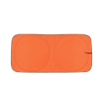 Grand pare-soleil pliable en polyester, plusieurs coloris 150 x 70 cm couleur orange première vue