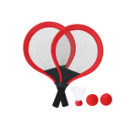 Set de 2 raquettes avec 2 balles assorties et volant pour l’extérieur  troisième vue