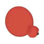 Frisbee en RPET facile à plier avec housse individuelle assortie couleur rouge première vue