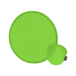 Frisbee en RPET facile à plier avec housse individuelle assortie couleur vert première vue