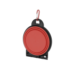 Double gamelle de 450 ml chacune pour animaux avec mousqueton couleur rouge première vue