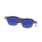Double gamelle de 450 ml chacune pour animaux avec mousqueton septième vue