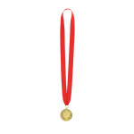 Médaille de gagnant finition dorée avec relief sur le bord couleur doré première vue