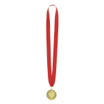 Médaille de gagnant finition dorée avec relief sur le bord