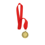 Médaille de gagnant finition dorée avec relief sur le bord deuxième vue